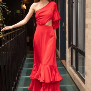 Vestido Lavanda Rojo